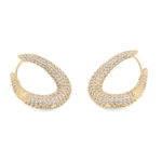 Naomi irregular ring ear g/clear