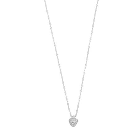 Stina heart pendant neck 42 s/clear