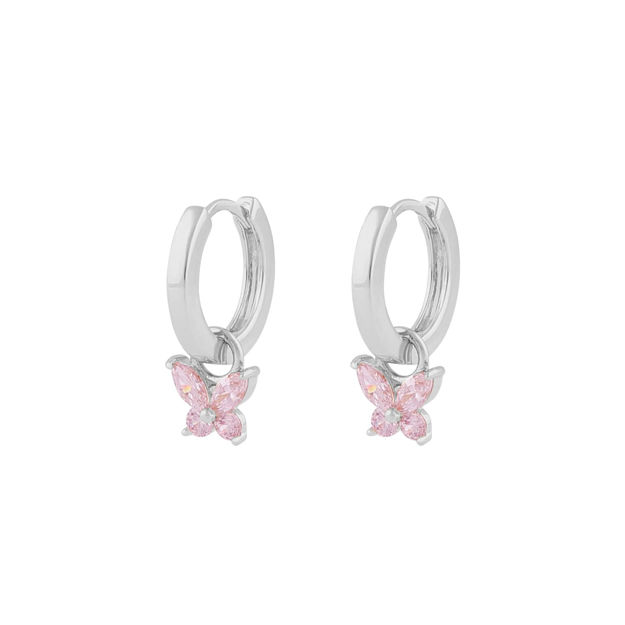 Meya butterfly ring pendant ear s/pink