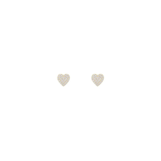 North mini heart ear g/clear