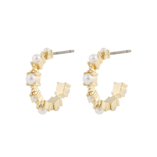 Lucy oval ear g/white