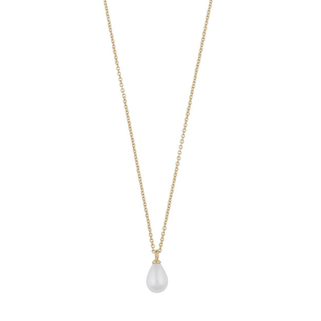 Lucy drop pendant neck 45 g/white