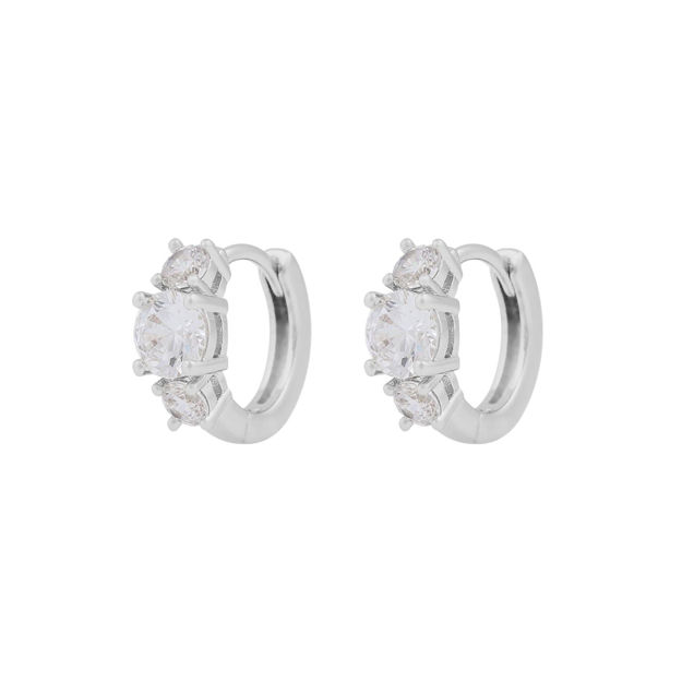 Jen stone ring ear s/clear