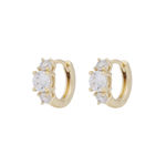 Jen stone ring ear g/clear