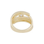 Jen stone irregular ring g/clear