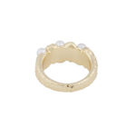 Gisele big ring g/white