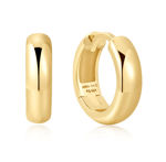 ANIA HAIE gold dome band hoop earrings