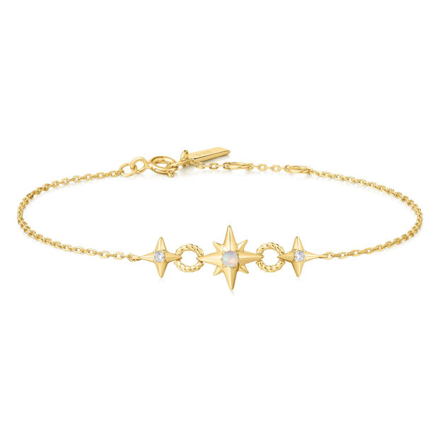 ANIA HAIE gold linked star bracelet