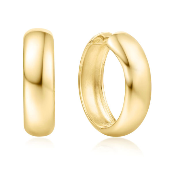 ANIA HAIE gold chubby large hoop earrings 21mm