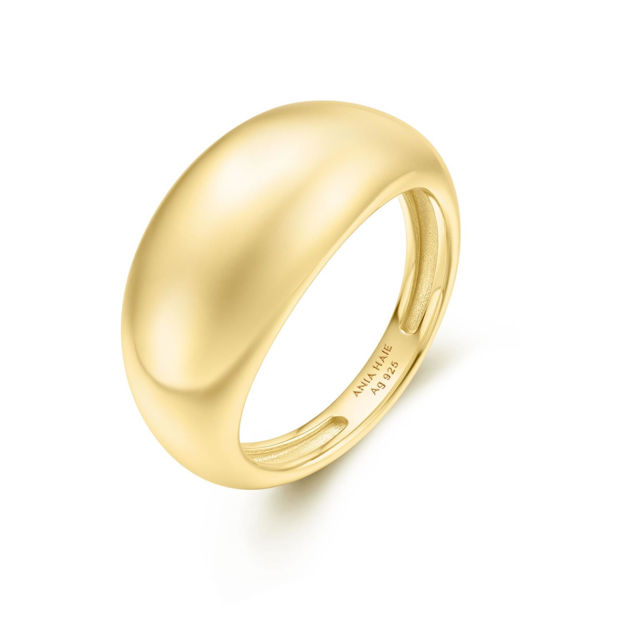 ANIA HAIE gold bold dome ring