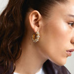 DELPHINE earrings gold-plated