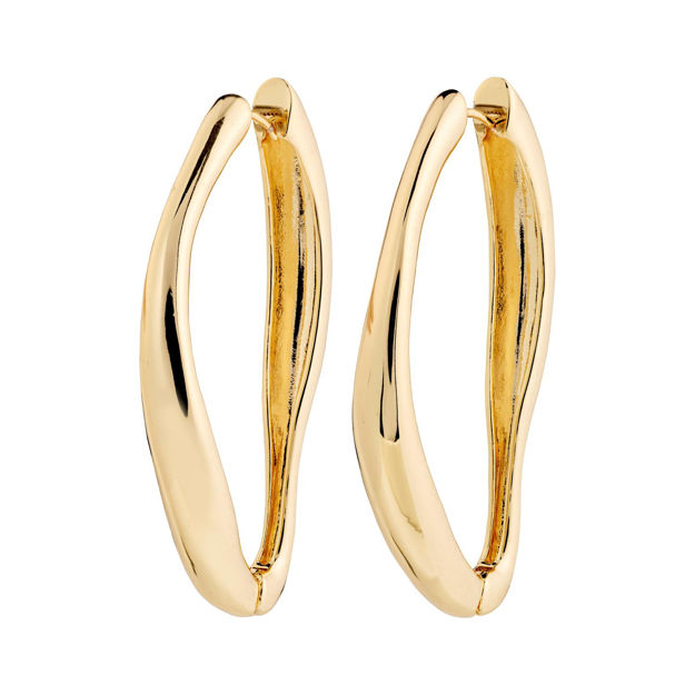 DUNE hoop earrings gold-plated