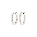 TIDE hoop earrings silver-plated