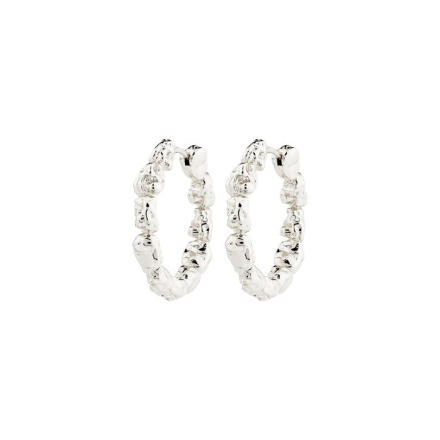 TIDE hoop earrings silver-plated