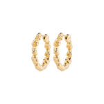 TIDE hoop earrings gold-plated