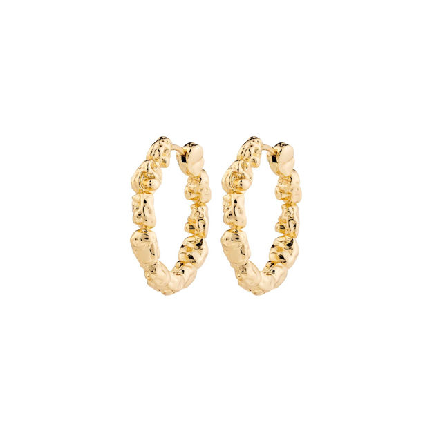 TIDE hoop earrings gold-plated