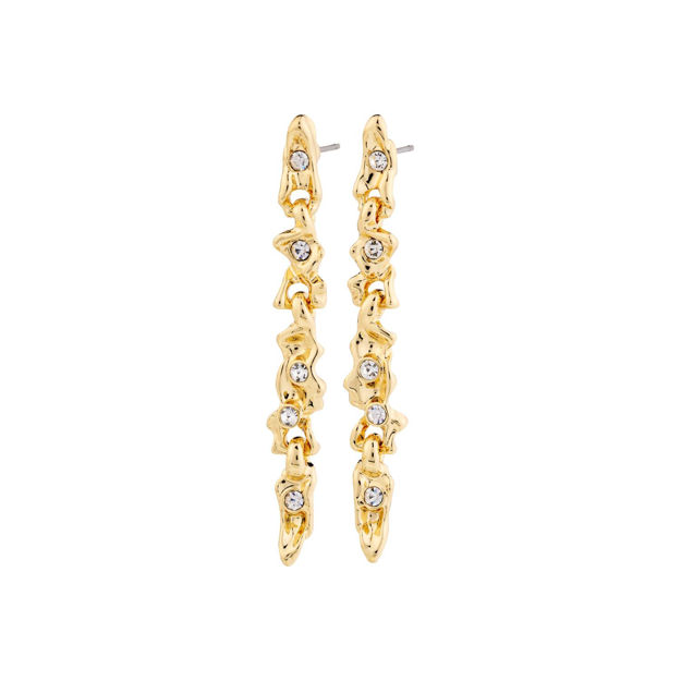 SUNSET crystal earrings gold-plated