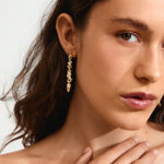 SUNSET crystal earrings gold-plated